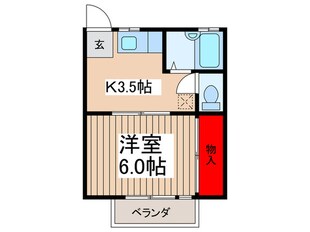 キャステル宮本の物件間取画像